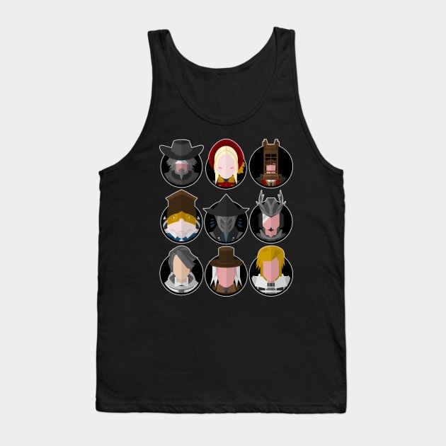 Faces of Bloodborne Tank Top by DigitalCleo